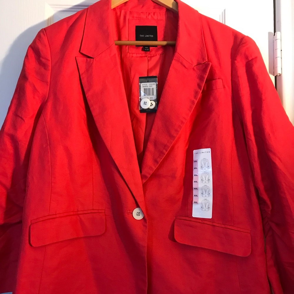 Limited Coral colored blazer, jacket, suit top